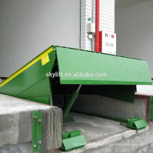 Stationary hydraulic container dock lifts siding